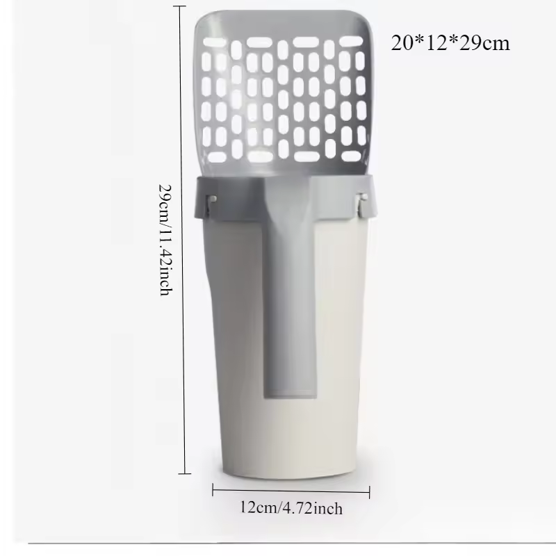 🚨 NINA'S PET™ 猫のフンを取るためのサポート付きスコップ